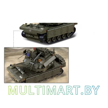 Конструктор Sluban M38-B6500 Головной танк (312 деталей) картинка 4